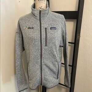 Patagonia Gray Better Sweater Full-Zip Jacket Company Logo Gorpcore Outdoor